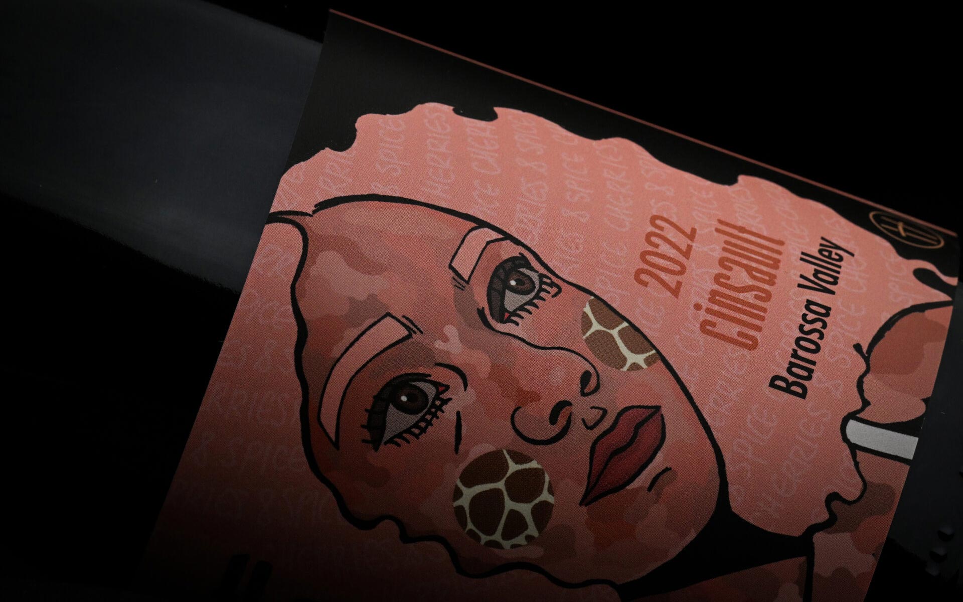 The Cutting Cinsault bottle lying on its side